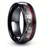 Men's Women's 8mm Tungsten Guitar String Spiral Pattern Comfort-Fit Wedding Band